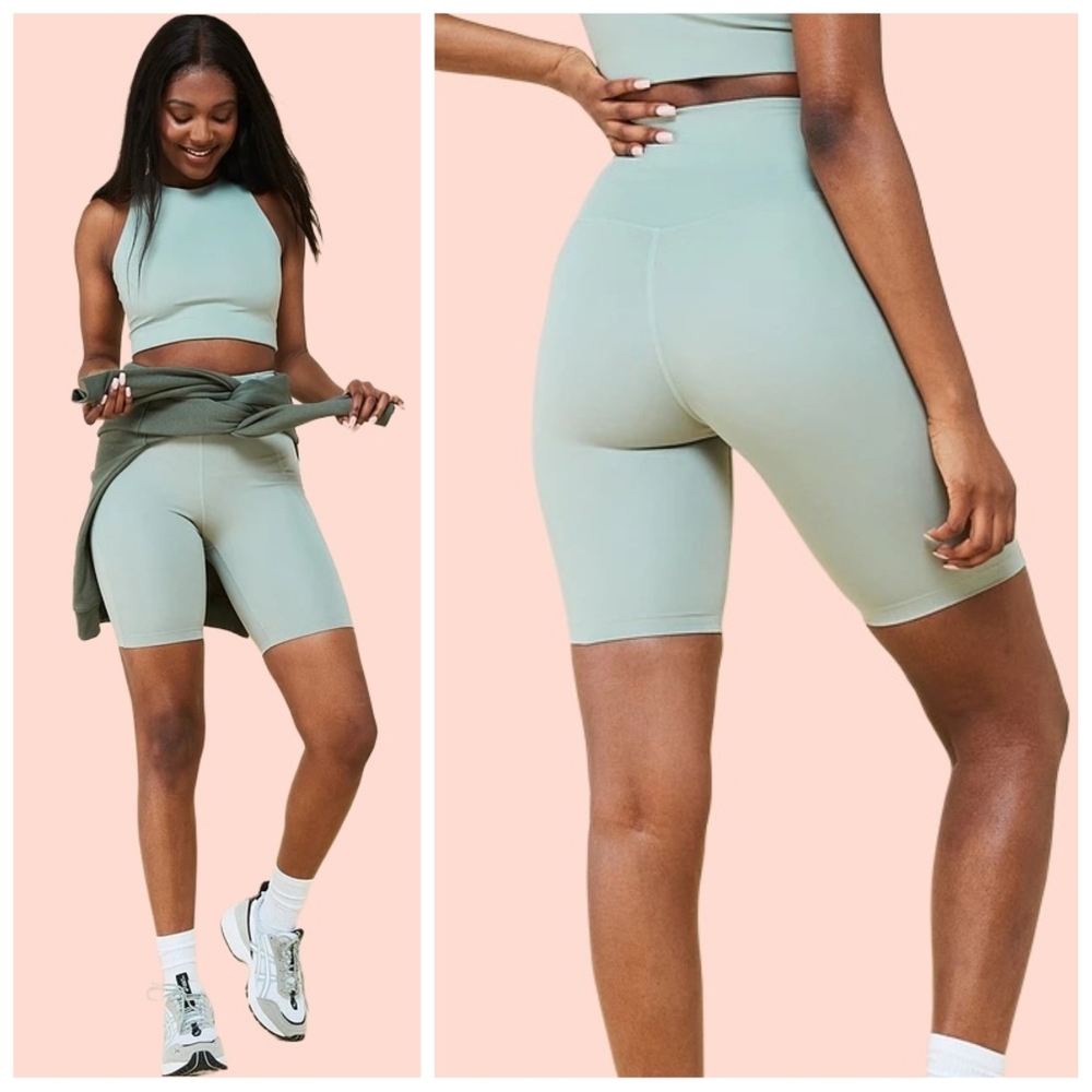 girlfriend collective Sage Green Bike Shorts
